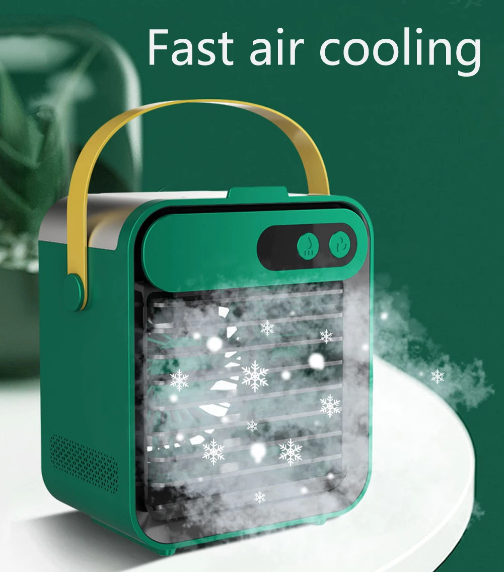 New Design Solar Power Small Air Conditioners Humidifier Portable Table Personal Mini Air Cooler