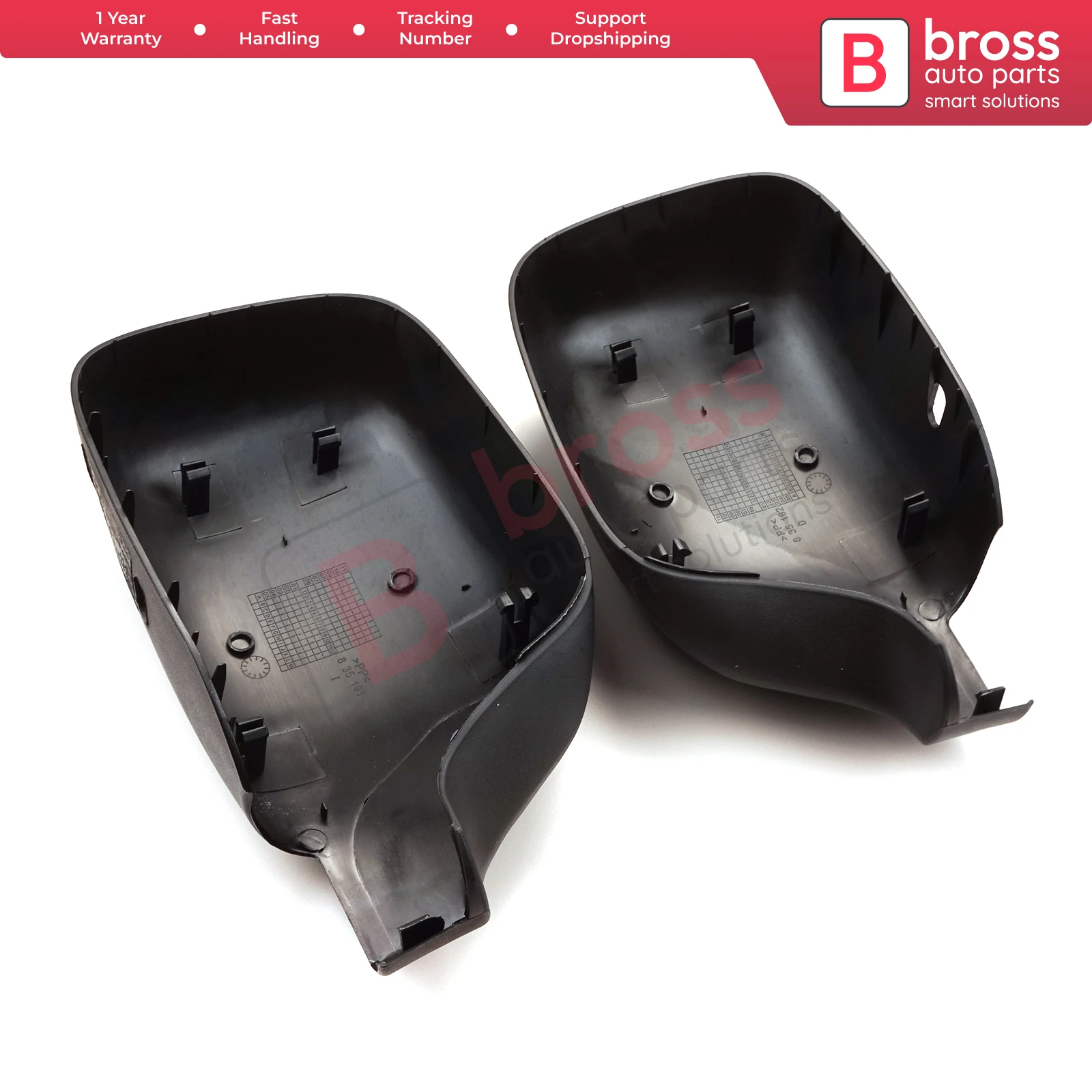 BSP1110 Side Wing Mirror Scull Cap Cover Left Right 8200245171 8200245172 for Renault Kangoo Nissan Kubistar 1997-2008 405