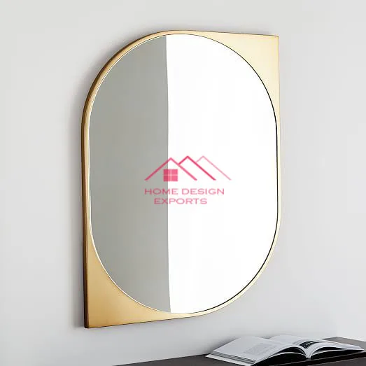 Anthropologie antique gold Ornate mirror arched mantel wall mirror baroque inspired bathroom vanity wall mounted mirror