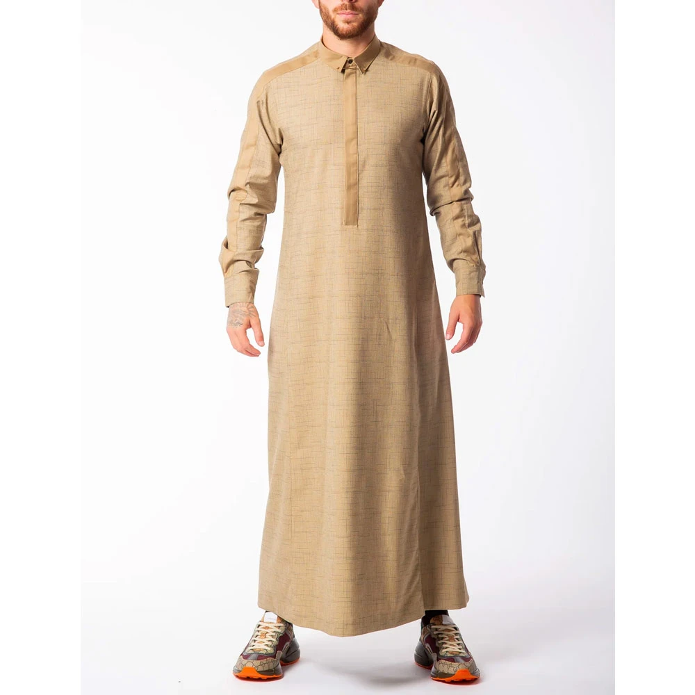 Lightweight Men Jubba With All Size Available Cotton Polyester Fabrics Made Men Muslim Clothing Arabic Jubbah OEM Service