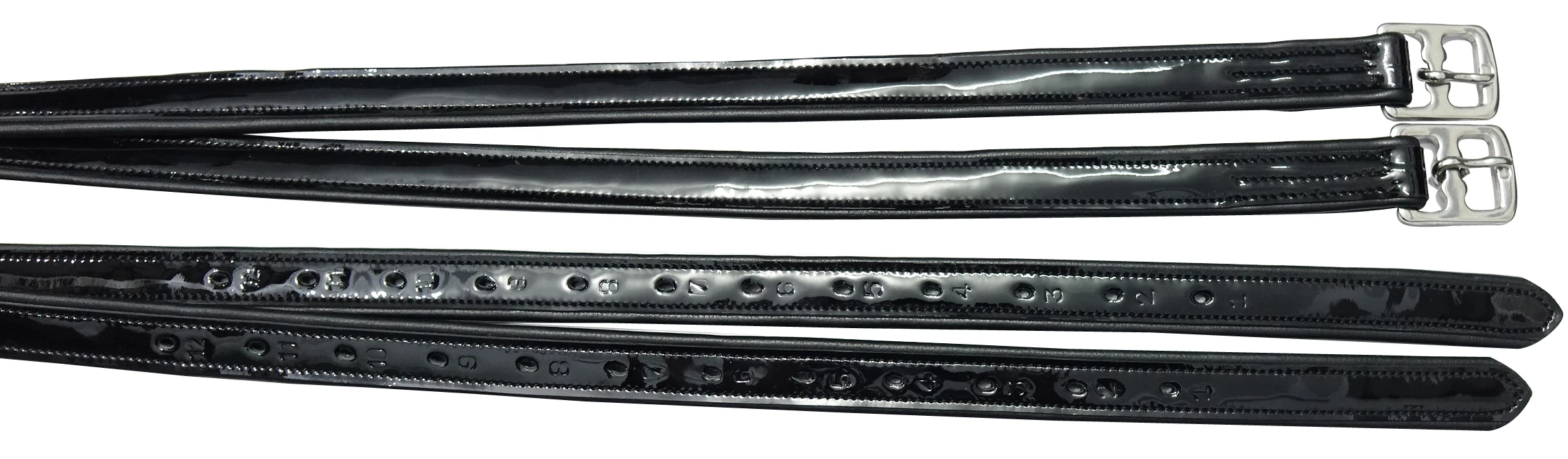 Leather Spur Straps With Crystal Buckle