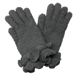 double layer ruffle cuff ladies gloves