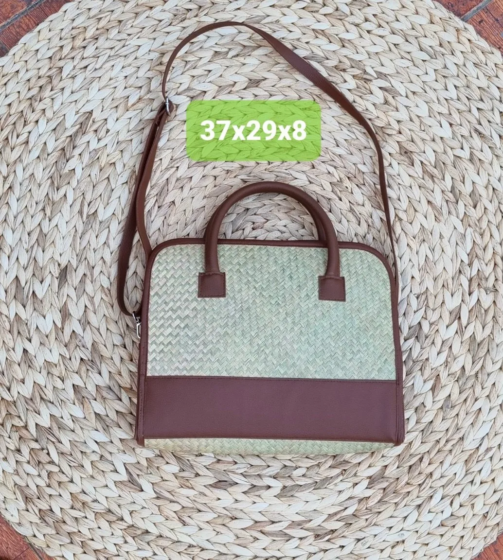 High Quality 100% Handmade Rectangle Water Hyacinth Bag CrossBody Handbag High Fashion Wholesale For Ladies Made In Vietnam