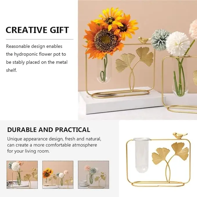 Decorative Items for Home Gift Items for  Propagation Station with Metal Frame Item Bedroom Home Office Living Room Decoration