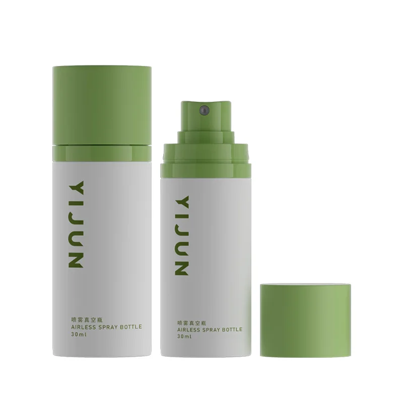 Luxury Fine Mist Spray Bottle Pump Hair Perfume Toner Spray Mist Bottle Frosted Plastic 30ML 50ML Cosmetic Packaging Cartons