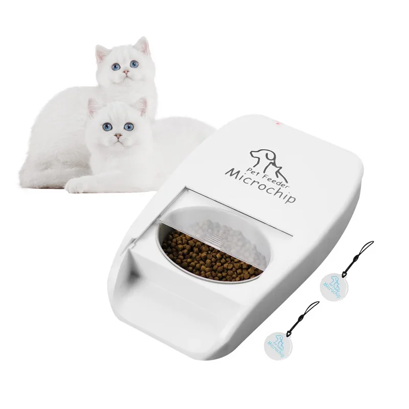 Automatic Pet Feeder Microchip Pets Feeder Suitable Both Wet Dry Food Free eOutletDeals Value Bundle bowls dog