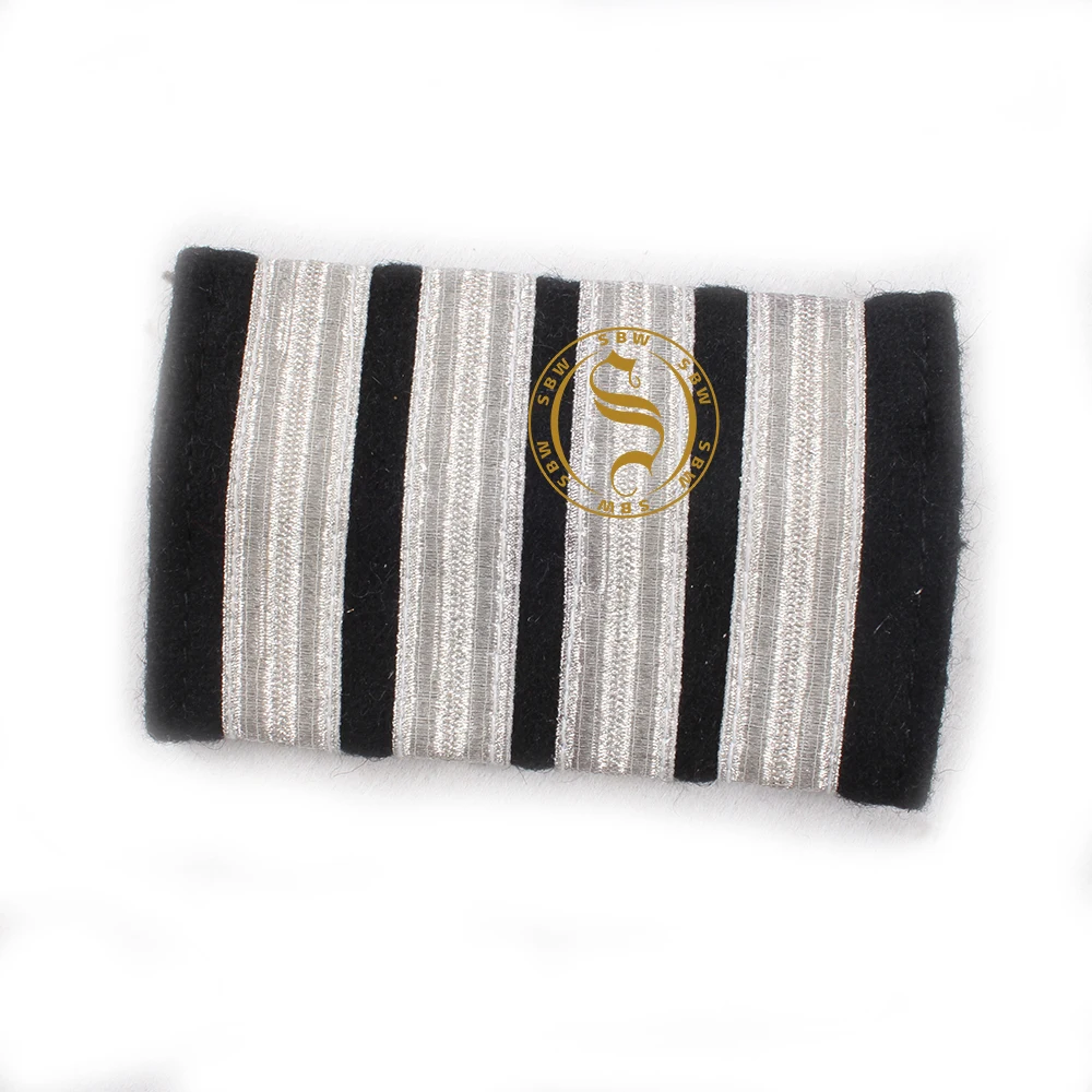 High Quality Customized Embroidered Epaulettes OEM Demand for Uniform Shoulder Board/Pad Accessory for Ceremonial Uniforms