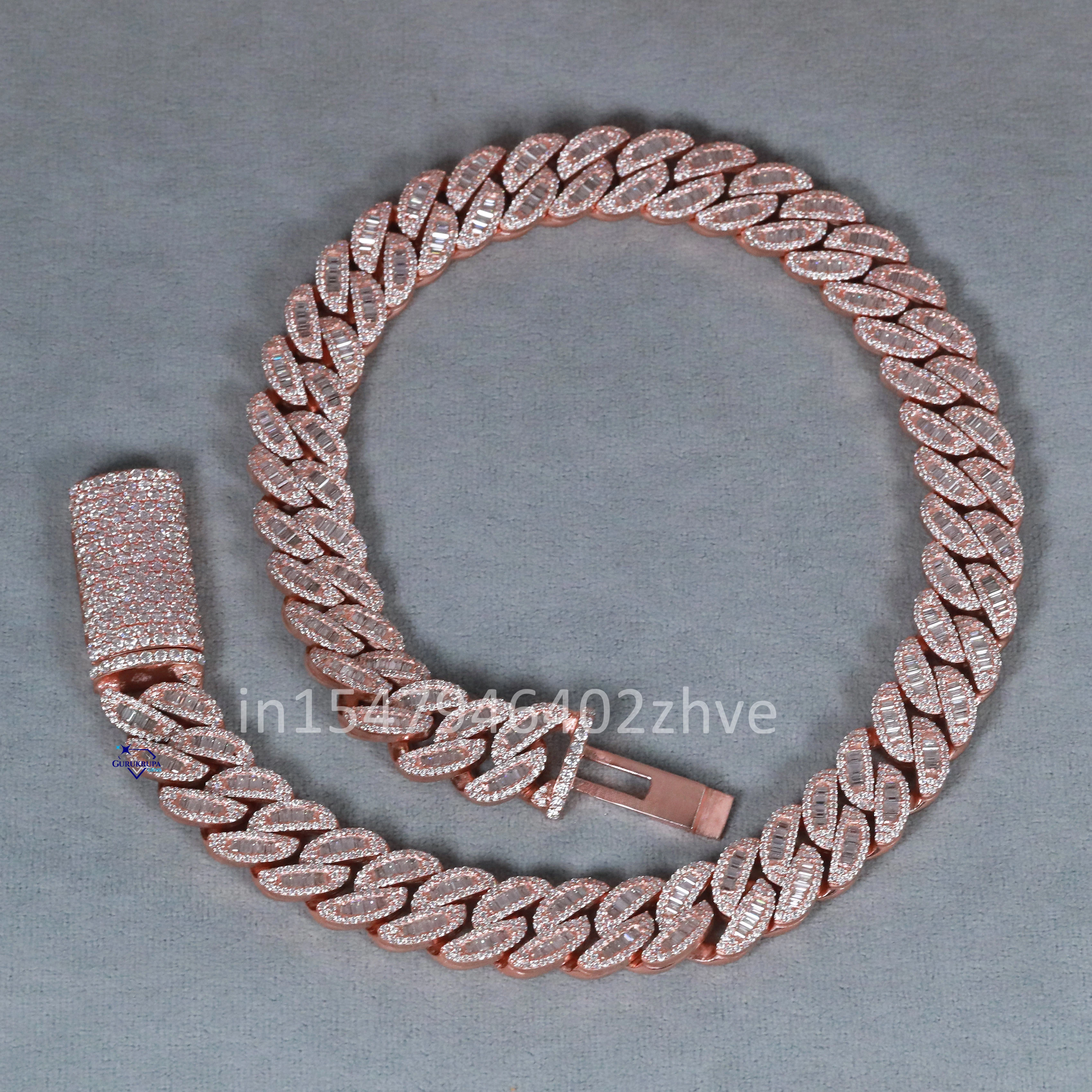 Наслаждаются роскошью с нашей цепочкой из розового золота vvs прозрачными лабораторными бриллиантами возвышая любой ансамбль своим вневременным очарованием