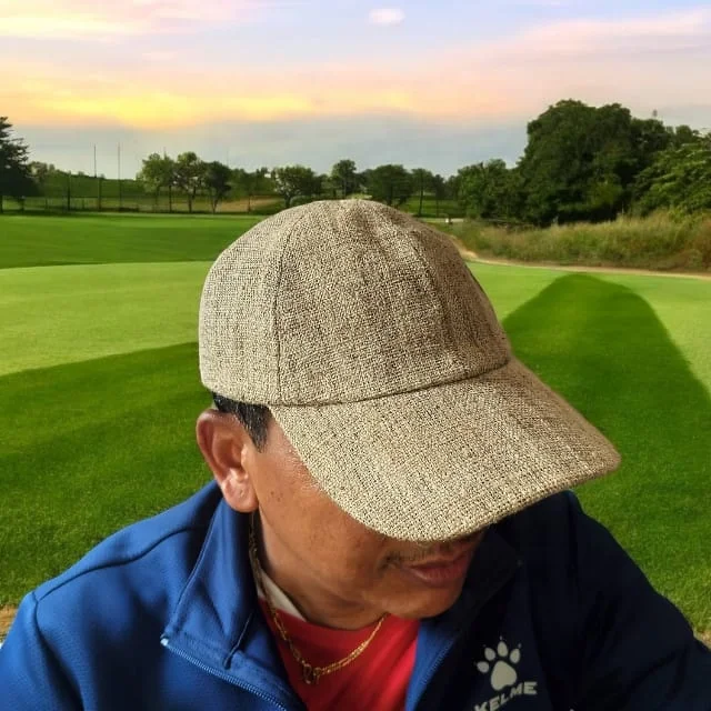 Unisex 6-Panel Adjustable Back Eco Organic Nettle Fabric Sun Visor Beach Cap Handmade Casual Fashionable Design Embroidery Free