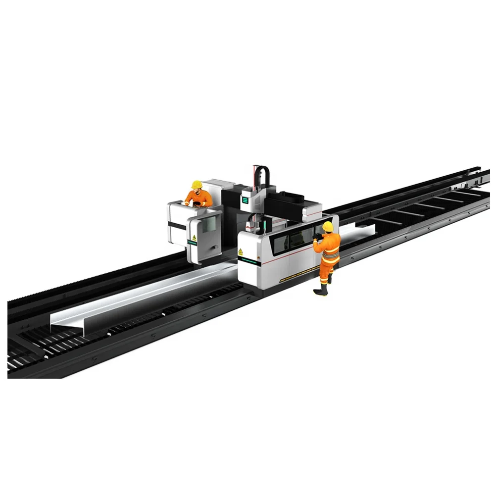 Hot sale metal laser cutting machine lazer cut industrial machinery equipment for H beam and flat bevel cutting