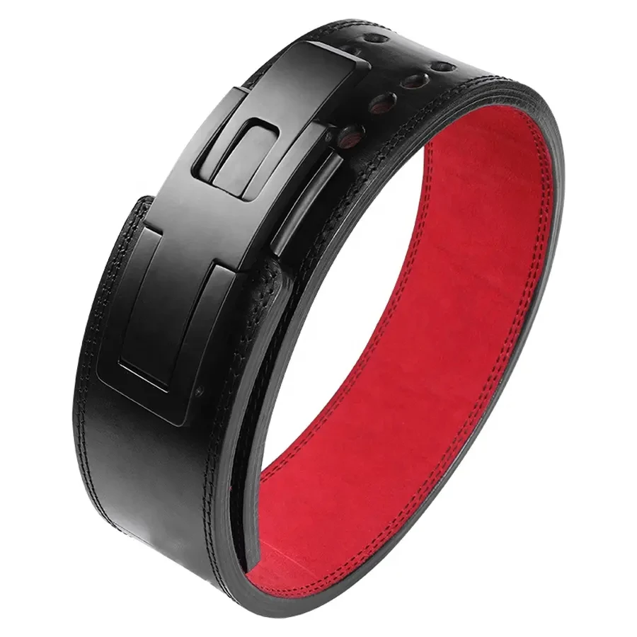 Metal weightlifting fitness lever belts best design high quality buckle style 13mm weightlifting belts back support training