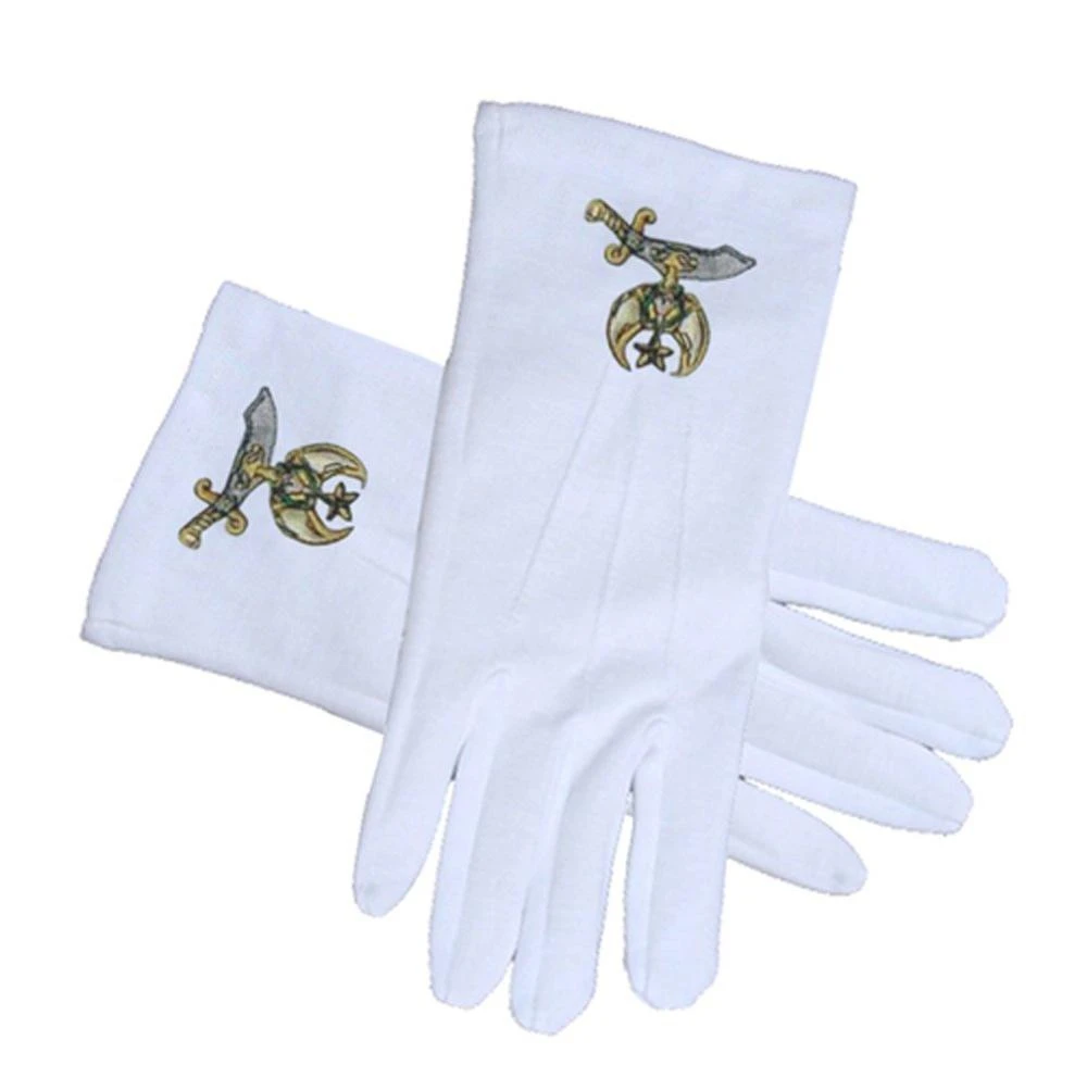 Высококачественные масонские хлопковые перчатки с вышитым логотипом, лучший дизайн, 100% хлопчатобумажные масонские перчатки, индивидуальные перчатки