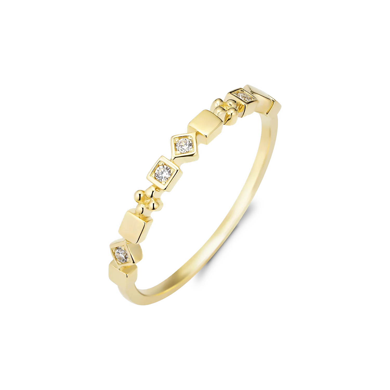 10K Solid Gold Classic Ring Set Gift For Women 14K Real Gold Ring Jewelry Factory Wholesale Price Huy Thanh Jewelry Brand
