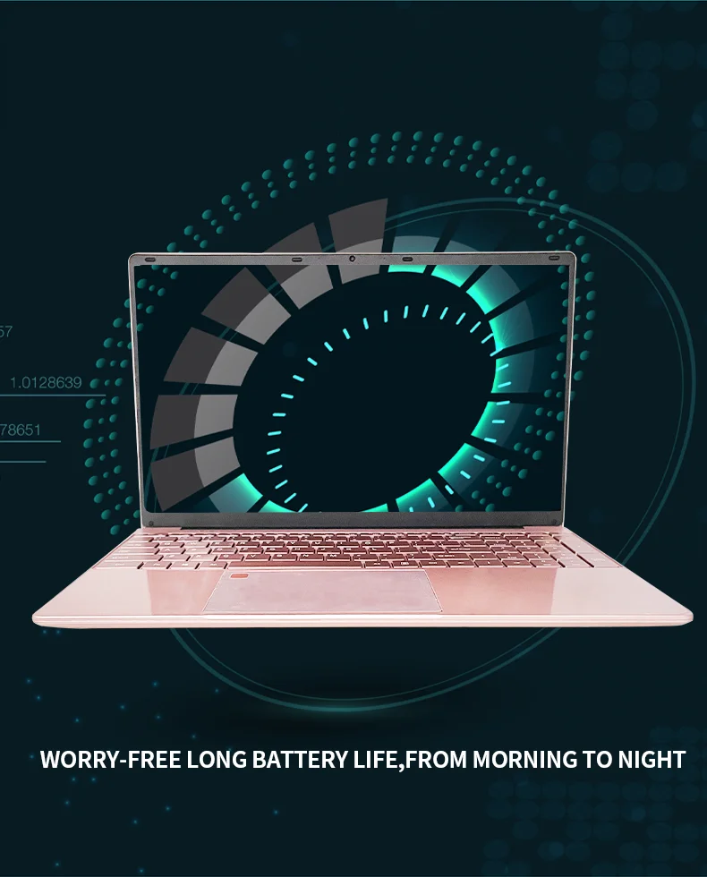 Laptop Full HD, Narrow Bezel, Learning Office Business Gaming Laptop Lightweight Portable Portable