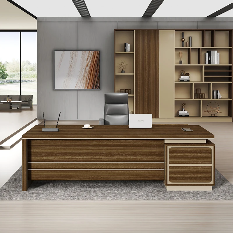 Lady Boss Executive Office Desks Director Manger Ceo Table Office Furniture L Shaped Wooden Desk