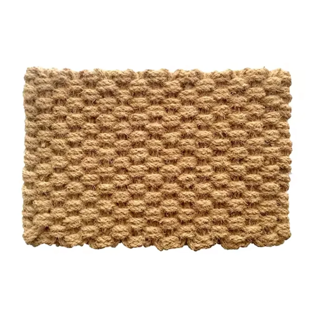 Natural Coir Rope Doormat Long Lasting Rug Anti Skid for Indoor Outdoor Kitchen Home and Office Coir Braided Doormat