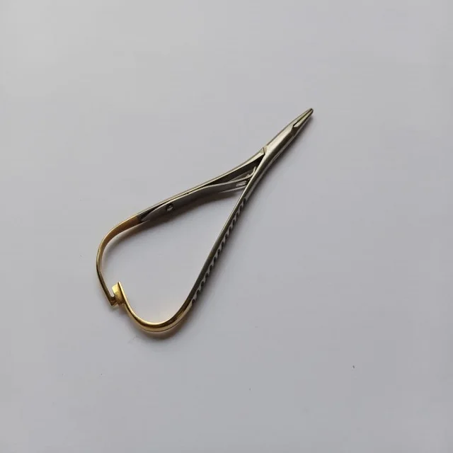 Surtechs Mathew Needle Holder Orthodontics Needle Holding Forceps Stainless Steel Micro Castroviejo Needle Holder