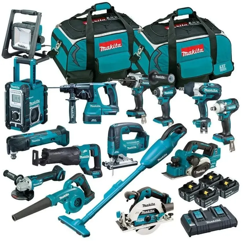 Authentic 18-Volt LXT Lithium-Ion Cordless Impact Drill Ready to Ship Makitas LXT1500 15-Piece Combo Kit for DIY Tools