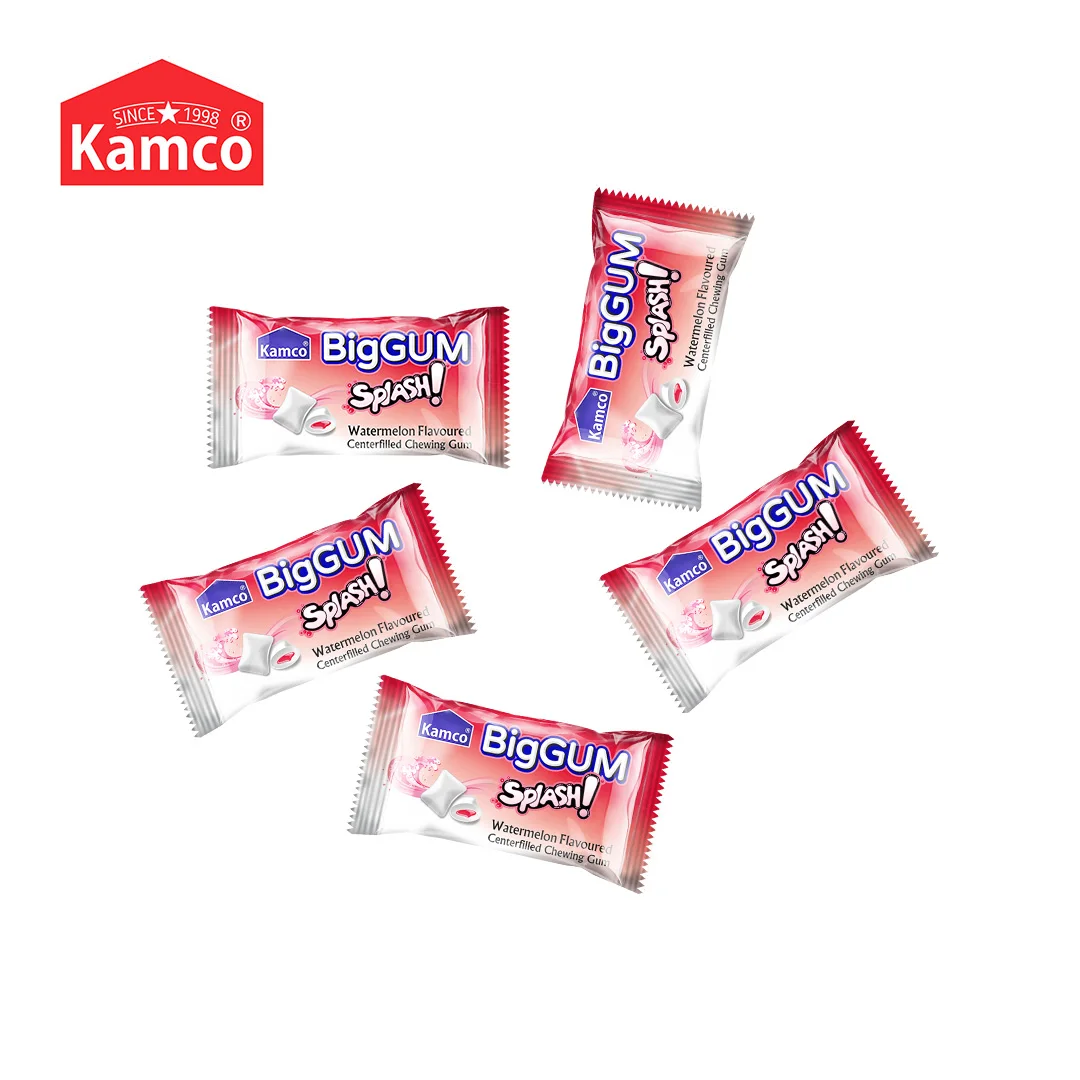 Export Quality Big Gum Splash Watermelon Center Filled Chewing Gum