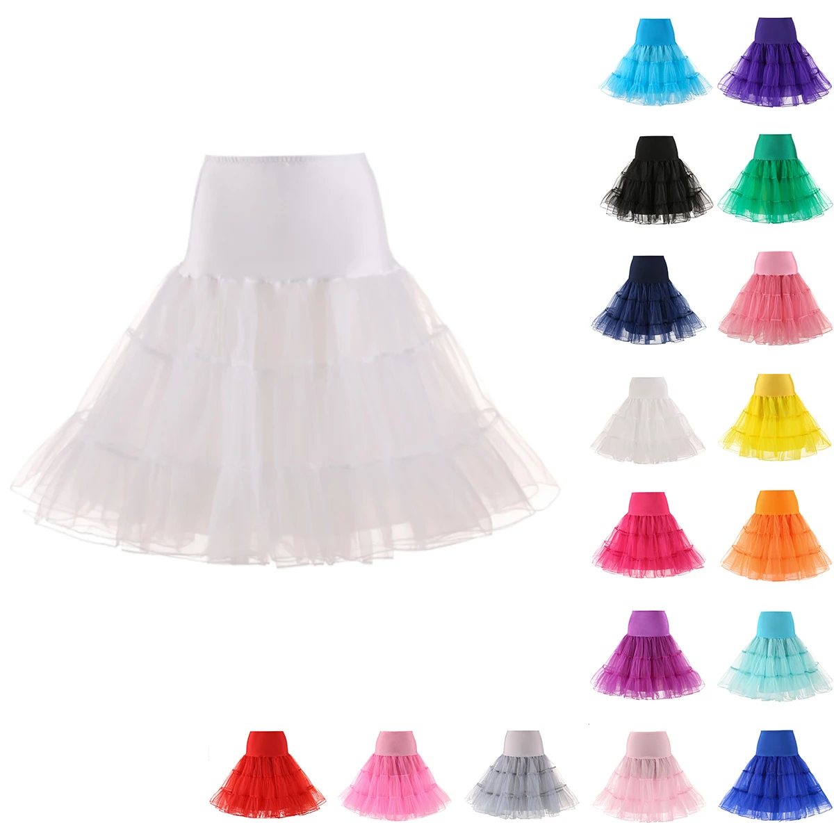 kids no hoop color petticoat for bridal wedding ballet underskirt with inner lining trailing cancan skirt  accessories supplier