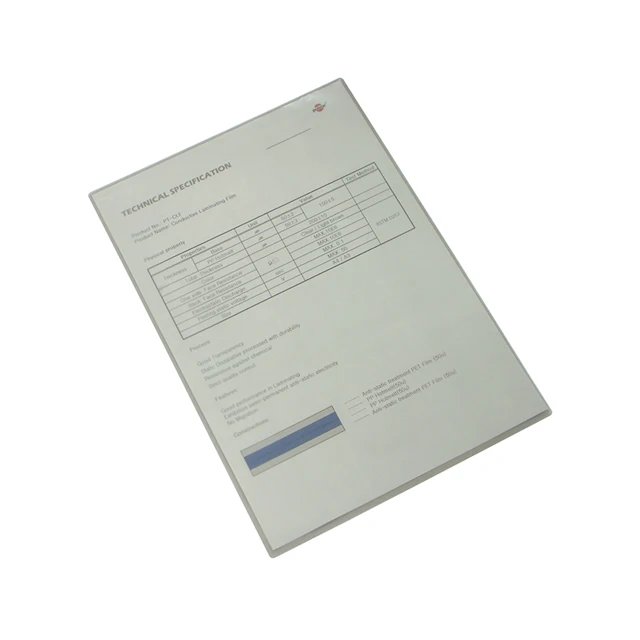 Hot Product in Korea ESD Laminating Film Transparency Film Protect documents with ESD Laminating 2 Color Clean room Stationery