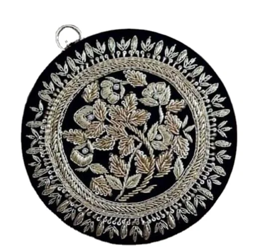Wedding Evening Floral Round Embroidered Box Clutch Multicolor Online