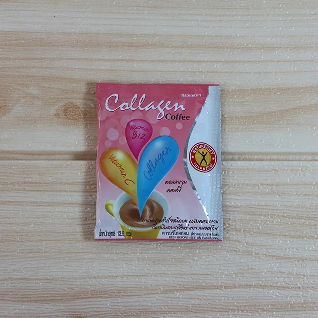 67.5g Slimming Coffee Mix Instant Powder with Collagen Vitamins Minerals Pak Naturegift Brand  13.5g x 5 Sachet Made in Thailand