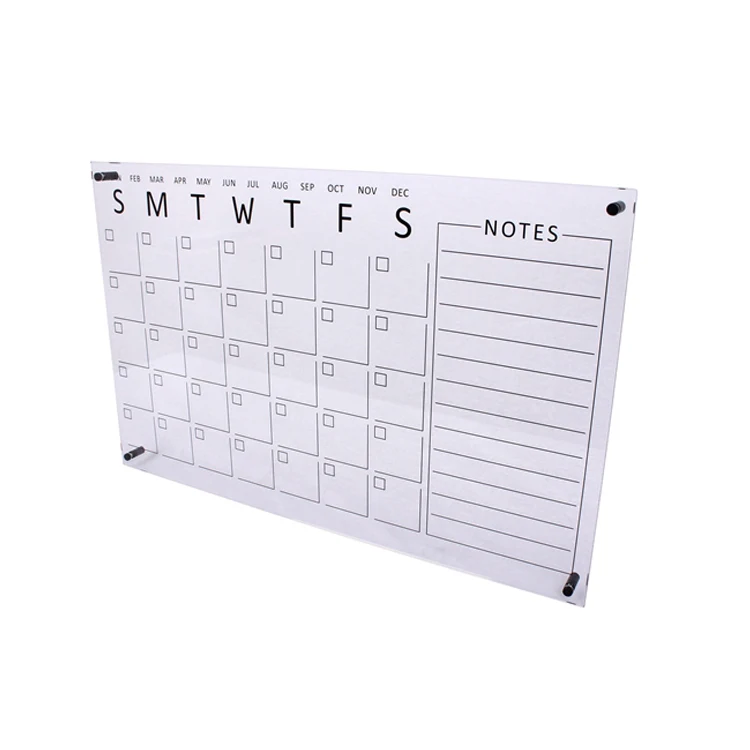 XianHui 3mm Acrylic Calendar Board Online Calendars With Weekly scheme