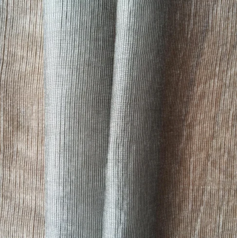 Good Quality 20D*60S/54*41 56GSM 23%Nylon 77%Tencel Striped Voile Fabric For Clothing
