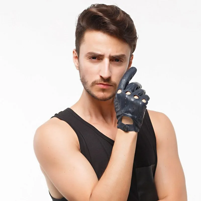 Men Solid Premium Color And Adjustable Price With Winter Season Leather Fabric Driving Gloves By KOKAL SPORTS