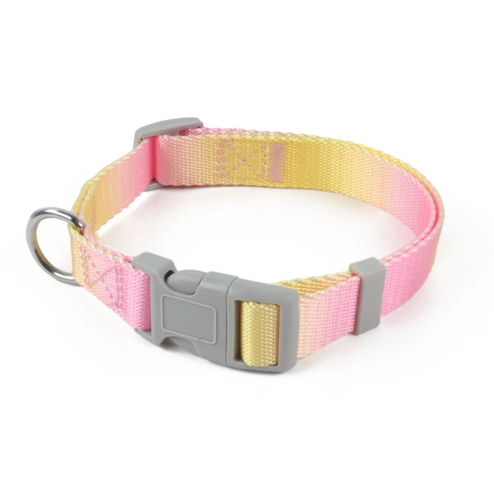 Luxury Dog Collar for Gradient Color Small Medium Large Breeds Nylon Custom Designer With Best Price