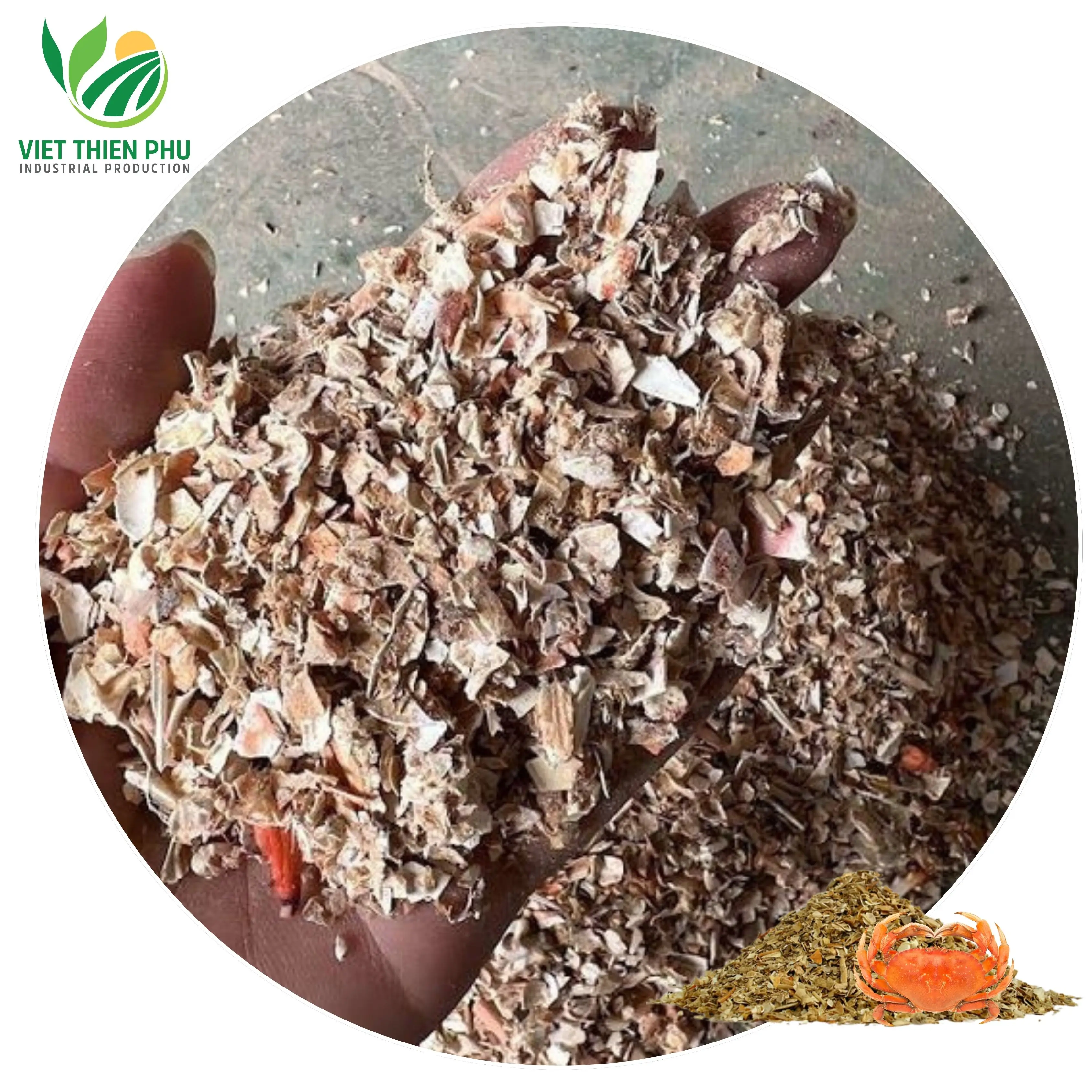 VIET THIEN PHU VTP/OL-18 Dried Shrimp Shell Powder/ Crab Shell Powder for Animal Feed Shrimp meal / For making chitosan