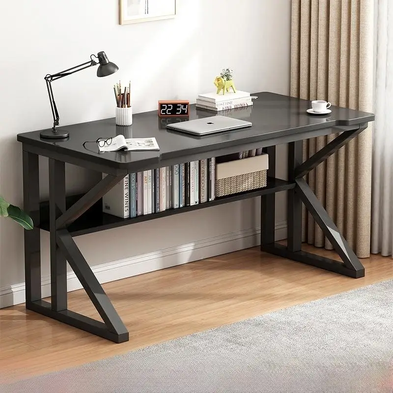 Factory Direct Supply Computer Desk Steel Gaming Table Frame Student Home Writing Desk With Storage Rack