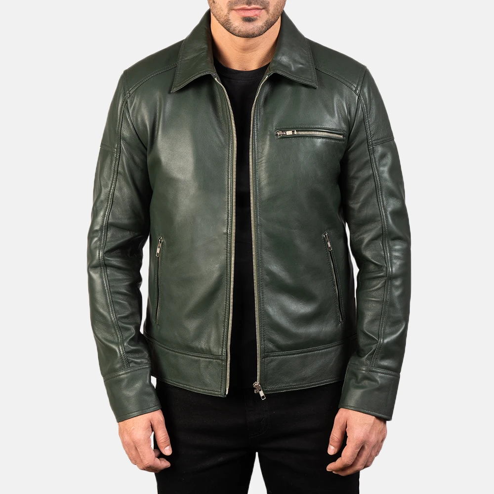 Customized Customized Fashion Genuine Sheep Nappa Leather Bomber Jacket For Men Sheep Skin All Sizes and Colors
