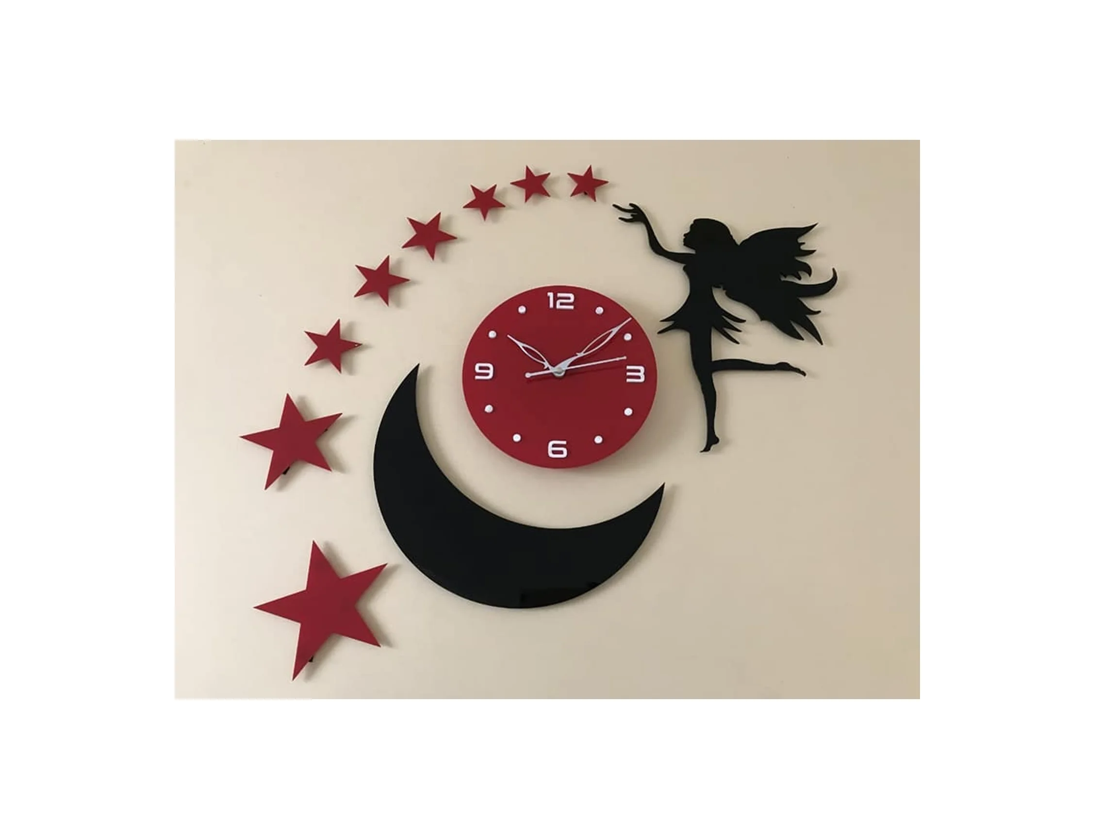 wholesales decorative Clear magnets acrylic WALL CLOCK