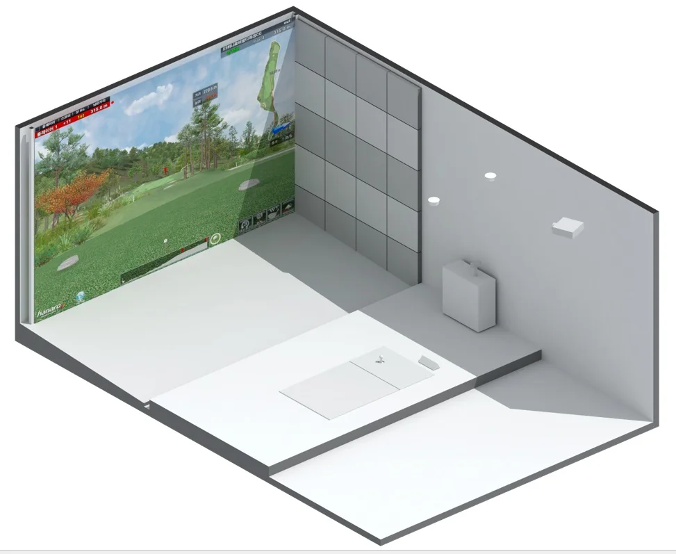 3D Full HD Hanaro Vision Plus WS (Screen Golf Simulator) excellent in efficient new design special offer