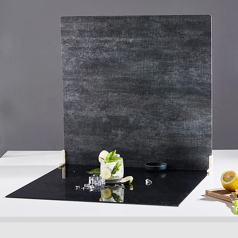 Wholesale Custom Instagram Flat Lay Photo Backdrop Boards With Marble Wood Background For Food Product Photography