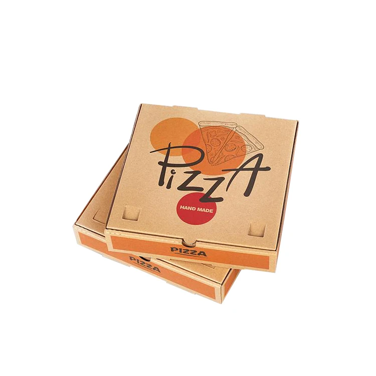 Pizza Box Wholesale Custom Logo Printing Corrugated Pizza Packing Paper Carton Box