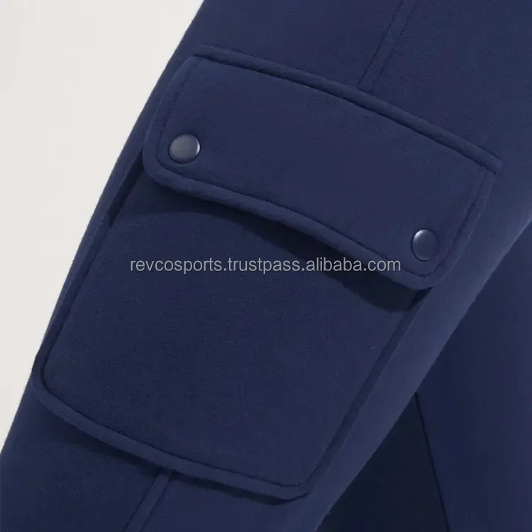 Ladies Slim fit Joggers Drawstring Waist Cargo Pocket Women Sweatpants Gym Workout Training Tight fit navy Blue color Sweat pant