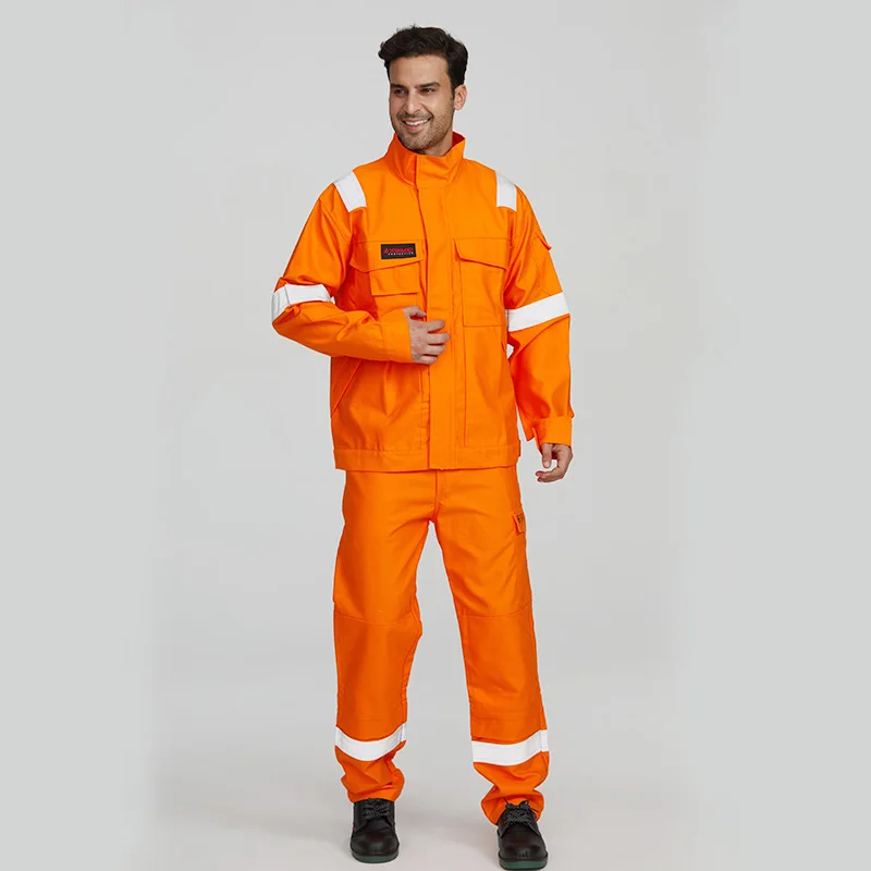 Wholesale Mechanic Mens Working Overall Uniform Construction Workwear coverall Outdoor fire flame retardant Work Uniform