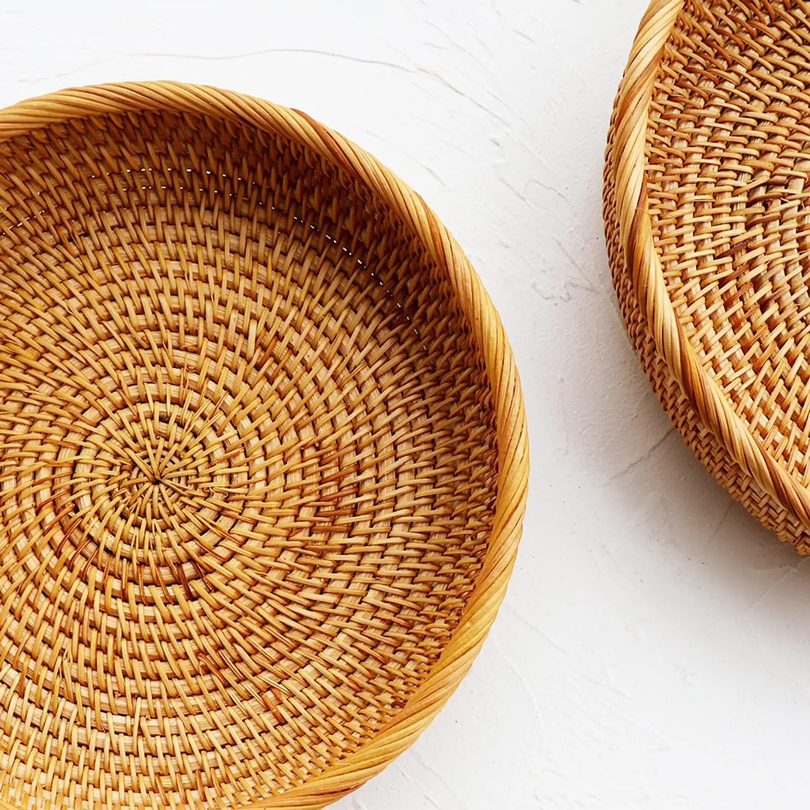 Корзина для фруктов из натурального ротанга разных размеров оптовая продажа сделано во