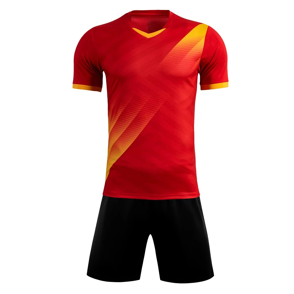2022 Team Wear Customize Soccer Uniform Jersey Set Football Sublimated Shirt Shorts Football Clothing Two Piece