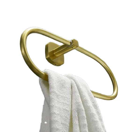 Wholesale Safety Pin Shaped Single Towel Rail Customizable Brass Bathroom Hook Towel/Cloths Bar High Selling Factory Customized