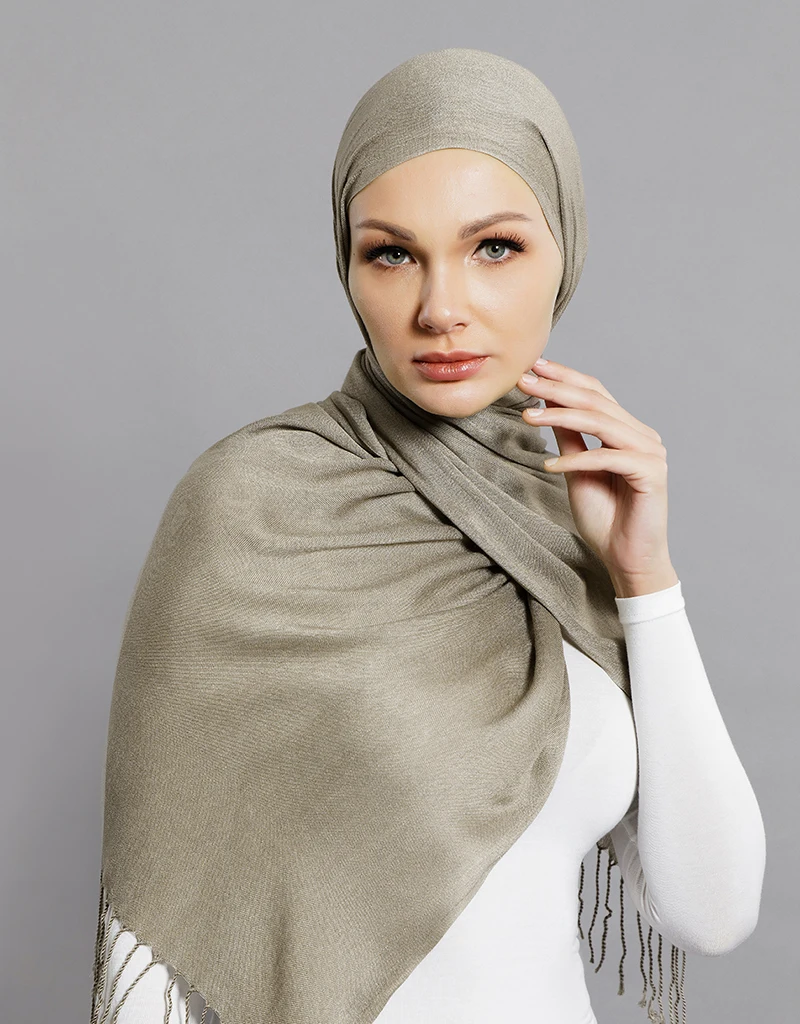 Wholesale price custom all colors Muslim shawl premium double viscose scarf cotton hijab