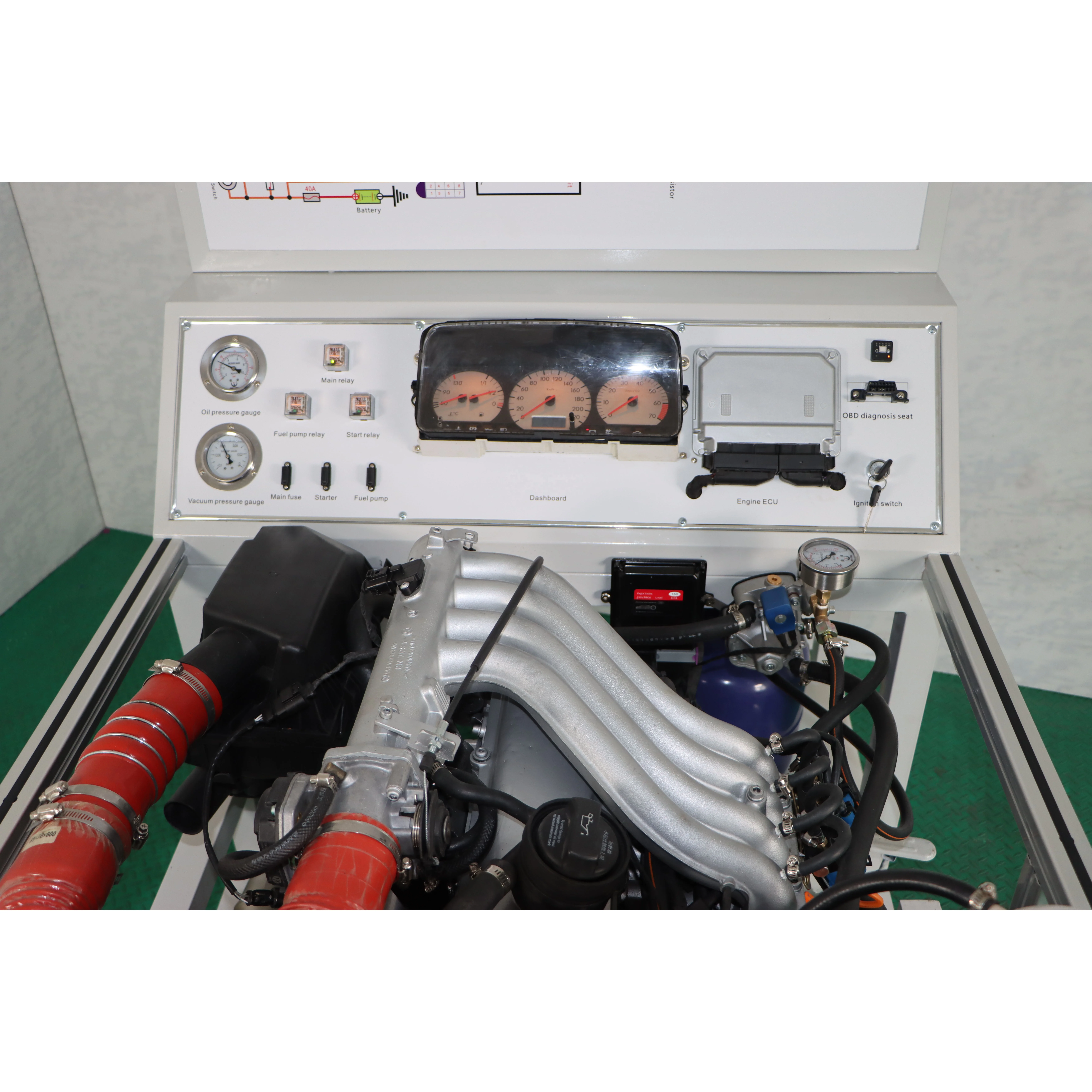 Electrically controlled dual-fuel engine training model automotive training kit didactic equipment vocational training equipment