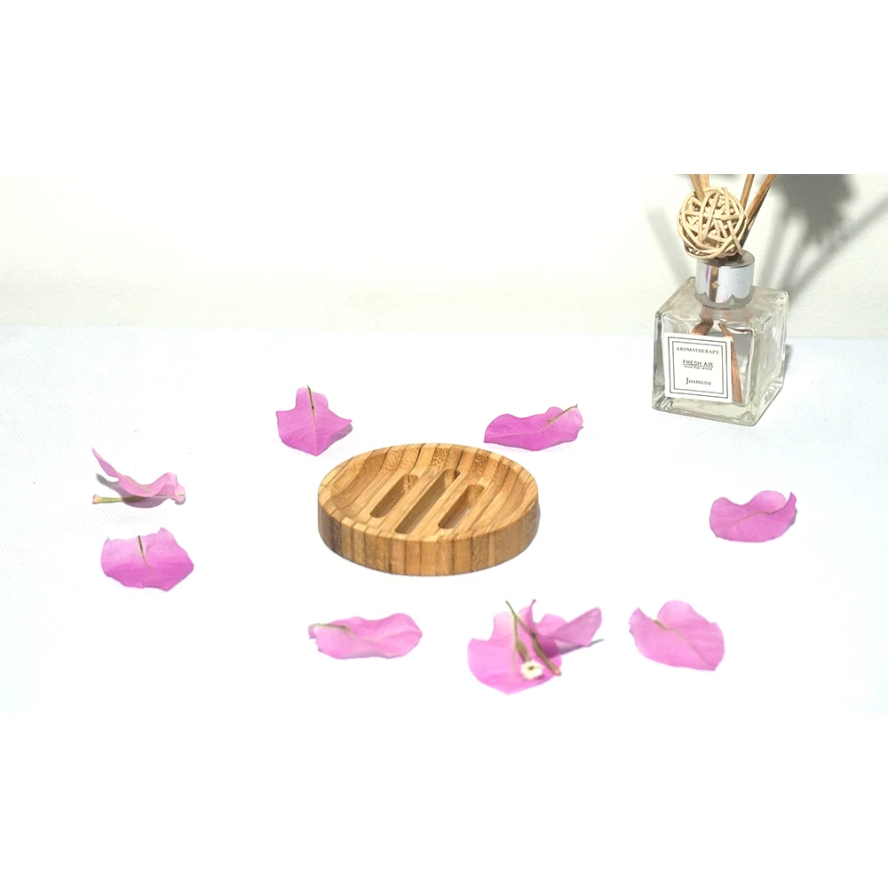 Wholesale Customizable Natural Soap Dish Holder Bamboo Storage Soap Box Container Made In Vietnam