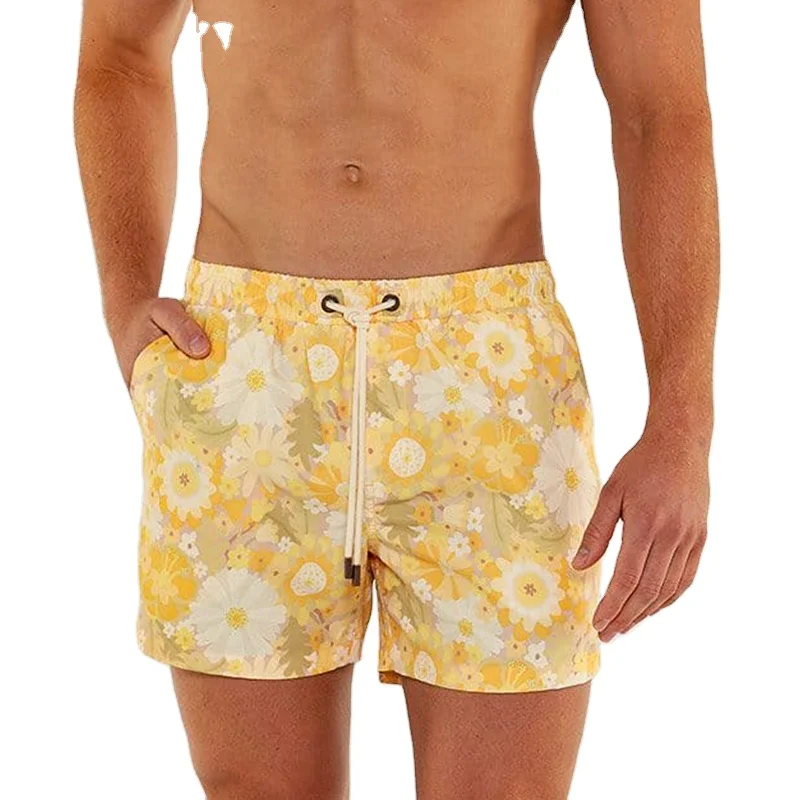 2024 New Arrival Customized Board Shorts Recycled Polyester Boardshorts Printed Swimwear For Men Swim Trunks Shorts For Man