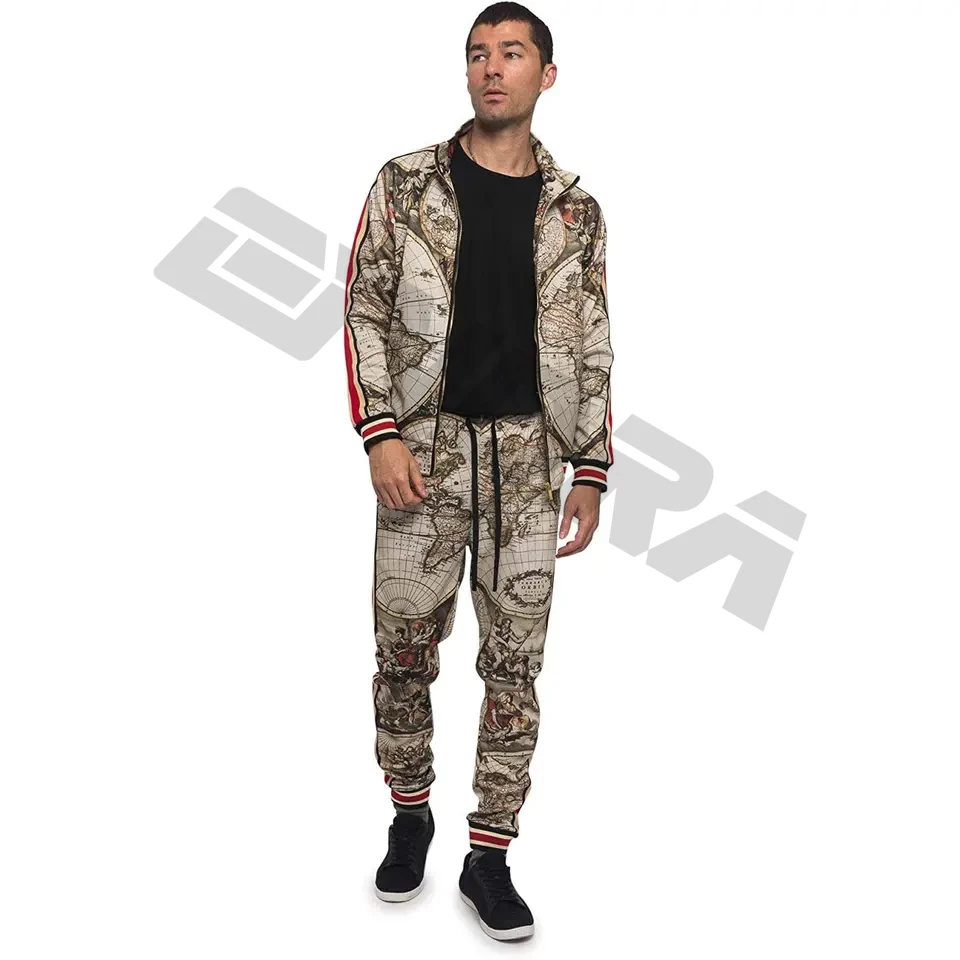 2024 Sports Suit Outfits High Quality Comfortable Plain Joggers Suits Zipper up Training Sports Wear Tracksuits For Men Set