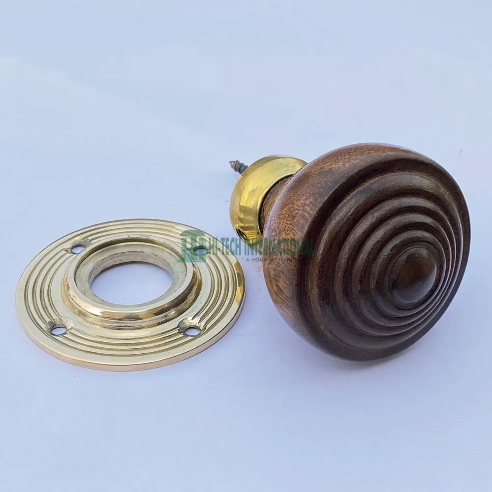 Wooden Ringed Door Knob Period Victorian Hardware Wholesale High Quality Door Handle Manufacturer Bulk