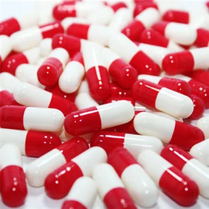 KXT Supply Empty White&Red Capsules Hard Gelatin Capsule Filling OME Size 00 0 1 2 3 4